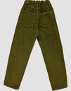 Pantalon Carotte velours côtelé , Poudre Organic