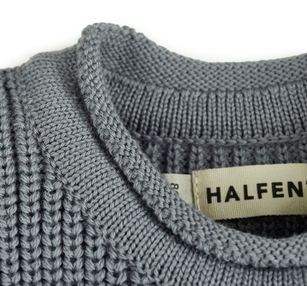 Grobstrick-Sweater , Halfen 