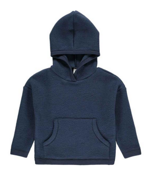 Wolliger Fleece-Kapuzenpullover, Müsli 