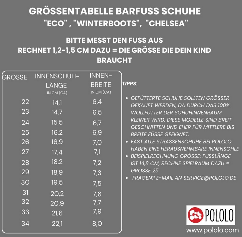 Barfuß-Winterstiefel, Pololo