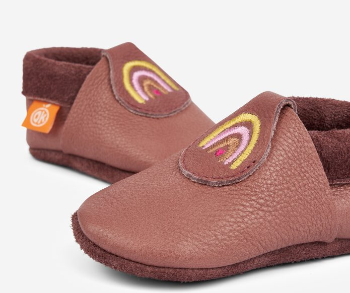 Chaussons bébé " Lion ", Orangenkinder