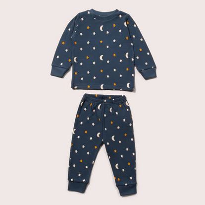 Waffel Pikee "Sterne" Pyjama, LGR