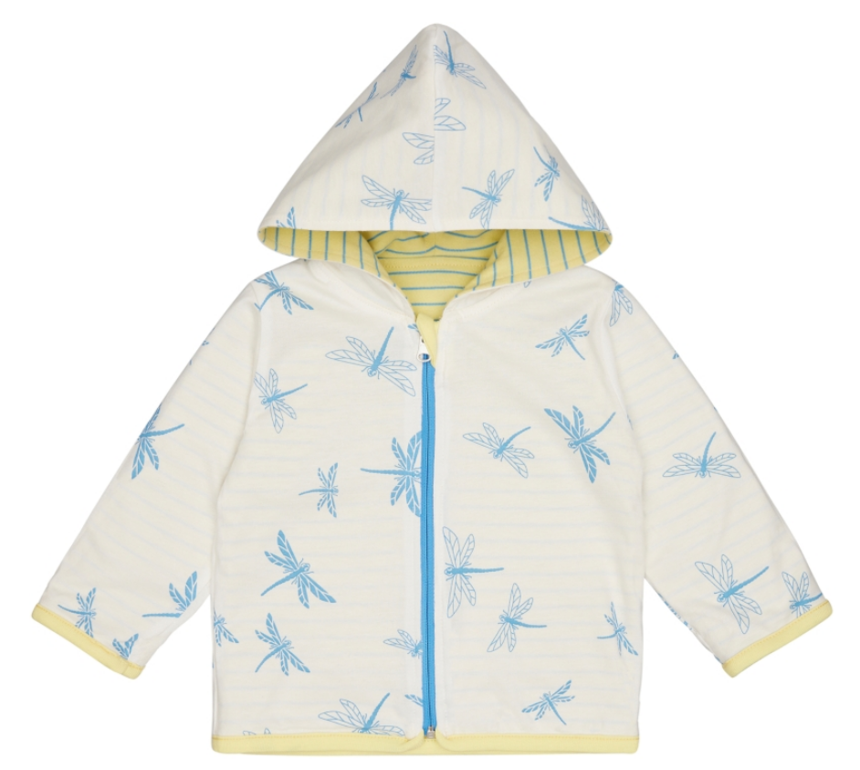 F+S/24 Veste bébé réversible à capuche, Loud + Proud