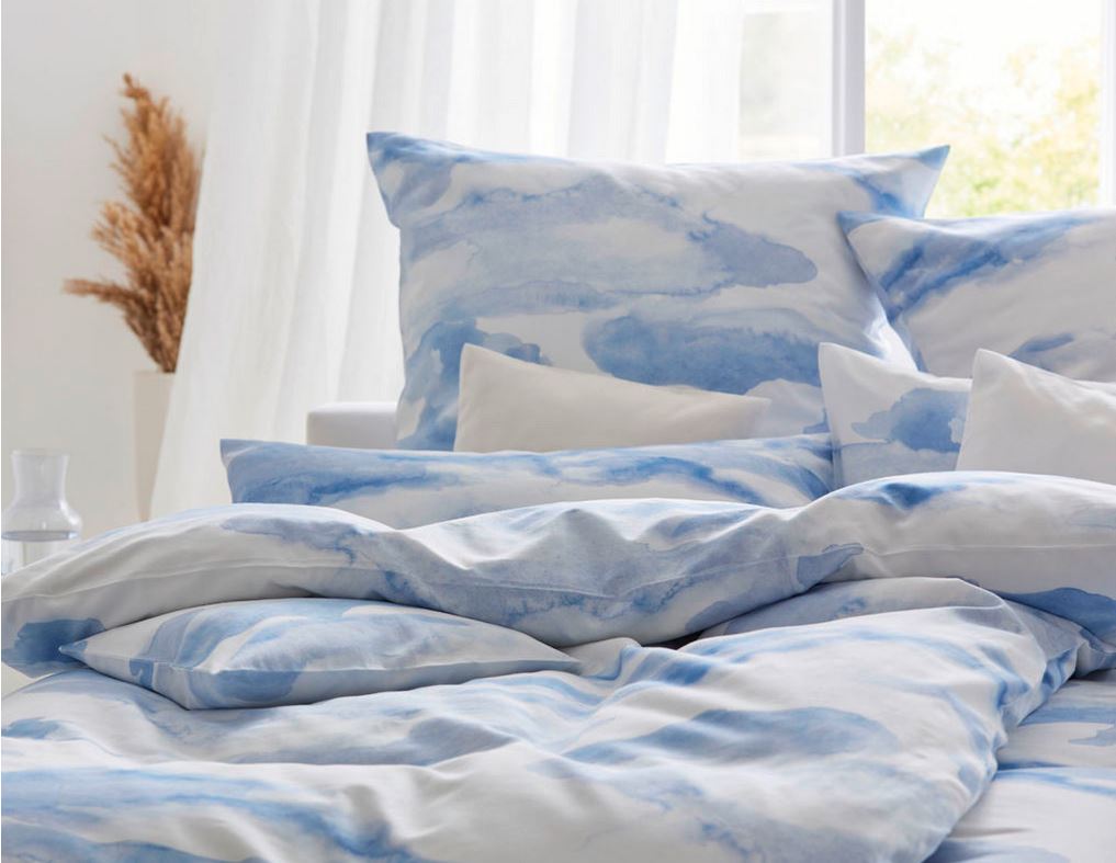 Satin bed linen "Clouds", Cotonea 