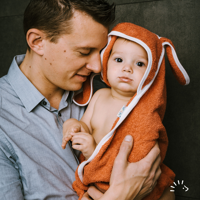 Kapuzentuch mit Ohren 100x100 , Popolini