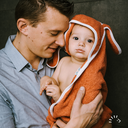 Kapuzentuch mit Ohren 100x100 , Popolini