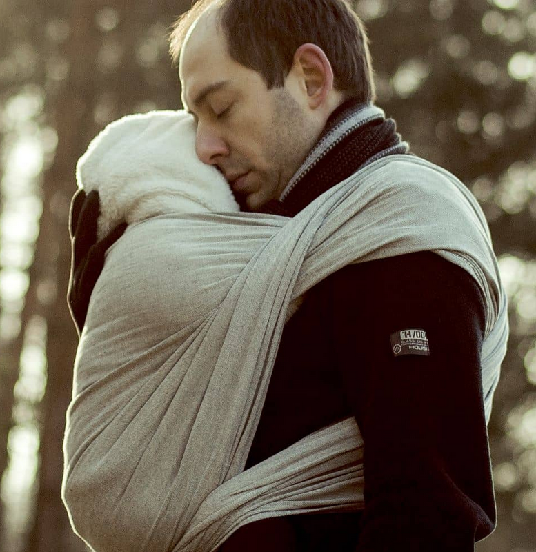 Babytragetuch Silber , gr 6 ( 470 cm ) , Didymos 