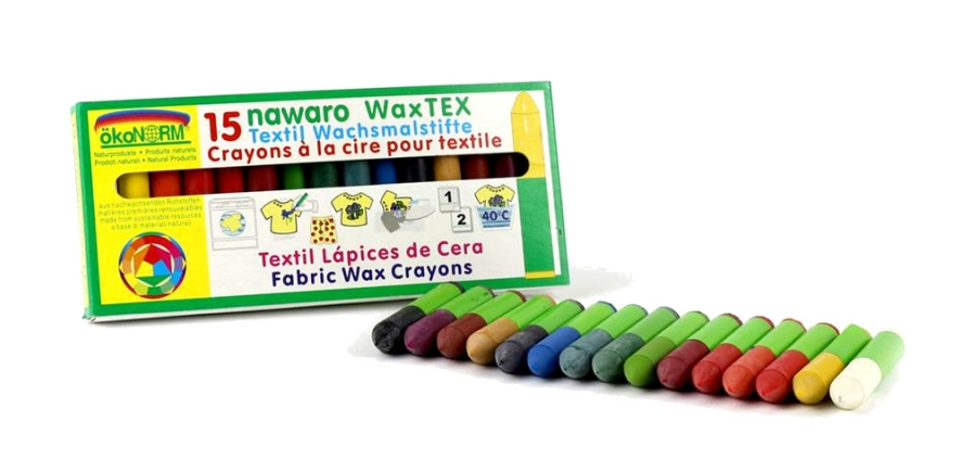 WAX Tex nawaro, Textil Wachsmaler - 15 Farben , ökonorm