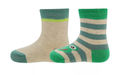 Lot de 2 chaussettes gris/ours/étoiles, Ewers