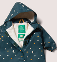 Manteau bébé d'hiver imperméable recyclé bleu marine, LGR