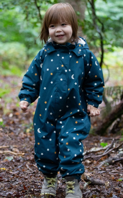 Manteau bébé d'hiver imperméable recyclé bleu marine, LGR