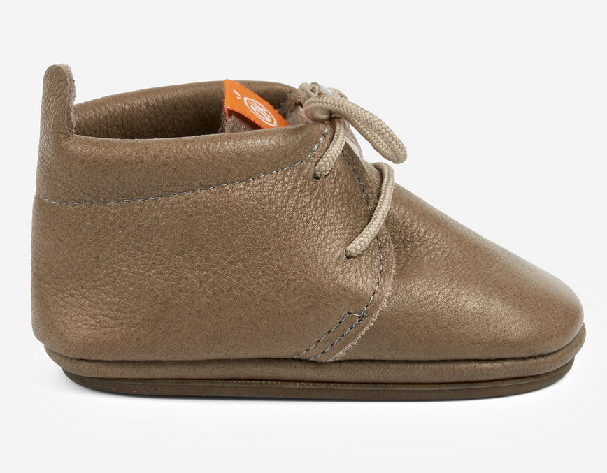 Chaussures pieds nus bébé Amigo à lacets doublées de laine , Orangenkinder