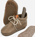 Chaussures pieds nus bébé Amigo à lacets doublées de laine , Orangenkinder