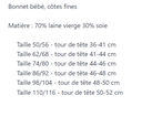 Bonnet bébé Engel  W/S double épaisseur