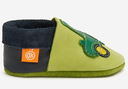 Pantoufles en cuir "Herbert der Trecker",Orangenkinder