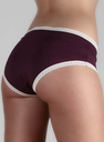 Damen-Hipster aus Bio-Baumwolle, aubergine, Albero