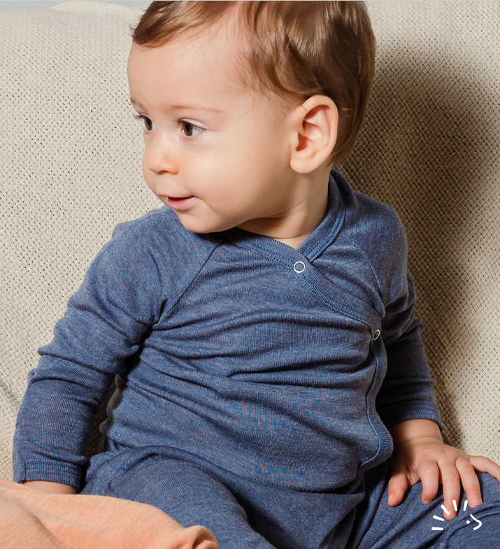 Wickelbody , 70%Wolle 30% Seide , Popolini