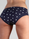 Damen-Hipster aus Bio-Baumwolle, Sterne, Albero-Natur