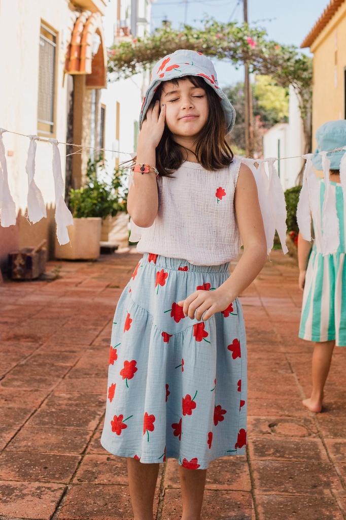 Gewebtes Baumwoll Top „Poppy Embroidery“, LötieKids SS 25
