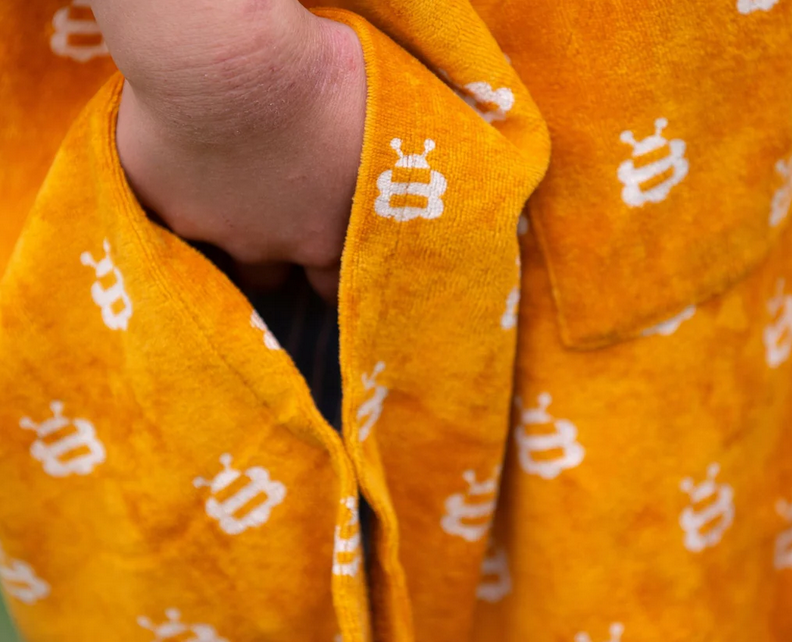 Poncho mit Kapuze , Biene , LGR