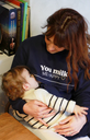 Sweat-shirt d'allaitement brodé "You Milk Me Happy", You & Milk