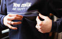 Sweat-shirt d'allaitement brodé "You Milk Me Happy", You & Milk
