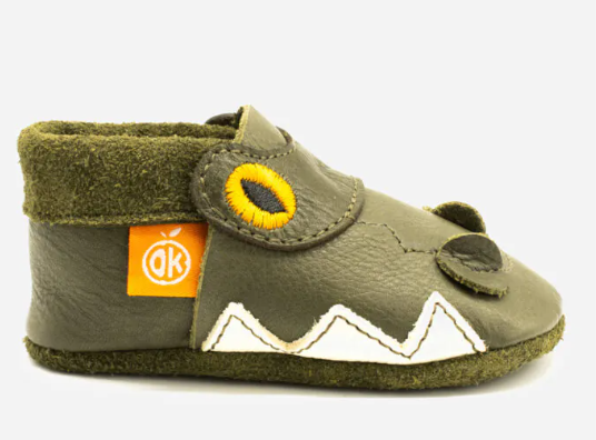 Hausschuhe, Krokodil, Orangenkinder 