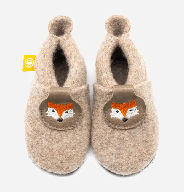 Filz-Hausschuhe Wollli Poppie Füchschen, Orangenkinder 