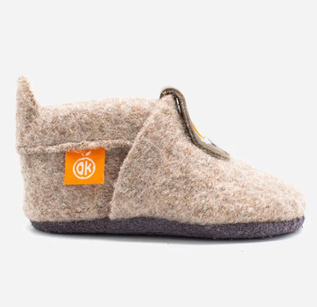 Filz-Hausschuhe Wollli Poppie Füchschen, Orangenkinder 