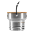 Edelstahl Loop Cap mit Bambus für Classic & Kid & Reflect, Klean Kanteen 