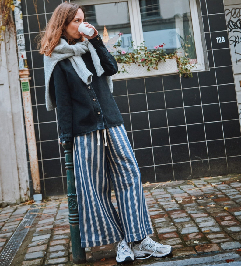 T-shirt Eglantine Pointelle, Poudre Organic (copie)