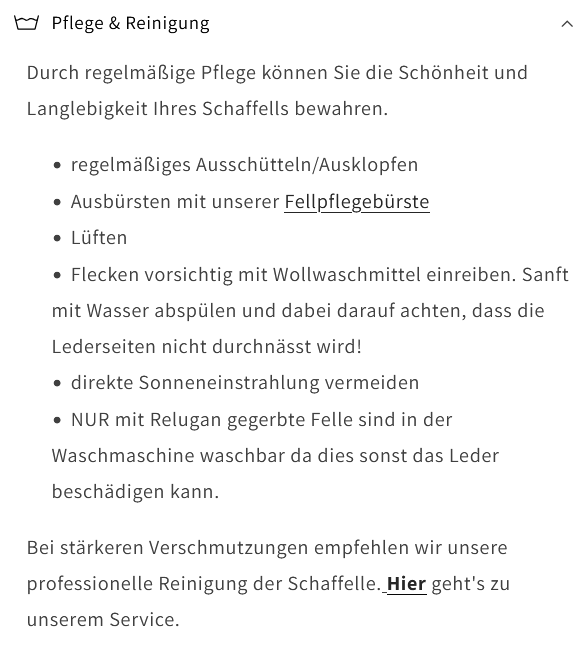 Housse de siège en peau de mouton, Trautwein