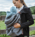 Housse de porte-bébé en laine bouillie, Popolini