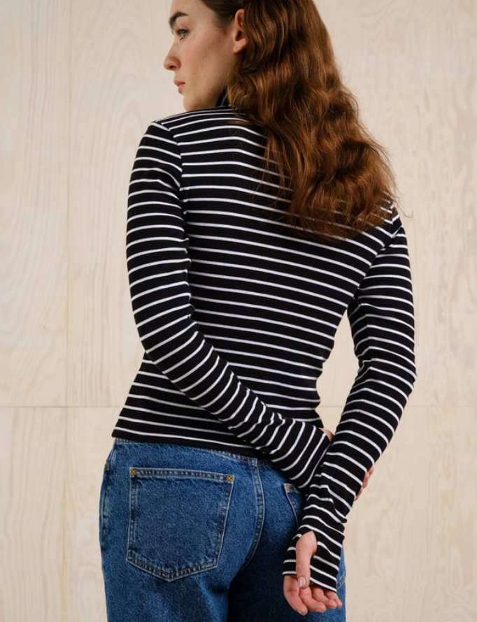 Col roulé côtelé Malma Stripe, Dedicated