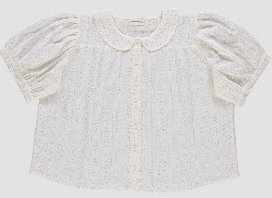 T-shirt Eglantine Pointelle, Poudre Organic (copie)