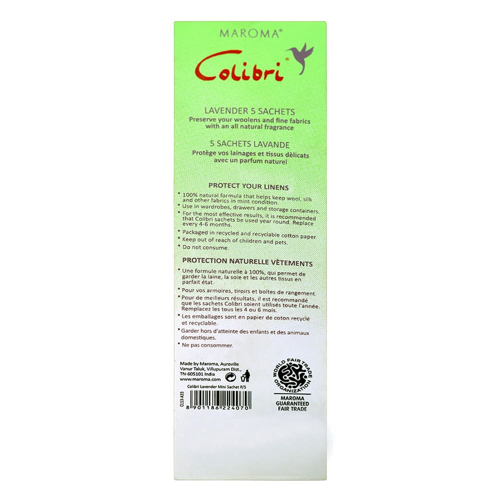 Colibri Sachets Lavendel (5 stk)