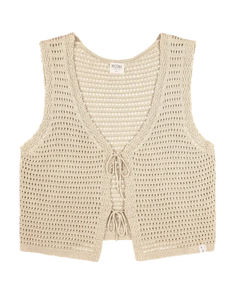 Matona-SS26-Flatlay-Women-Tie-Vest-bone-1.webp