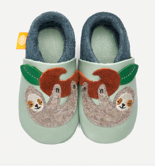 Kinder Hausschuhe " Faultier", Orangenkinder