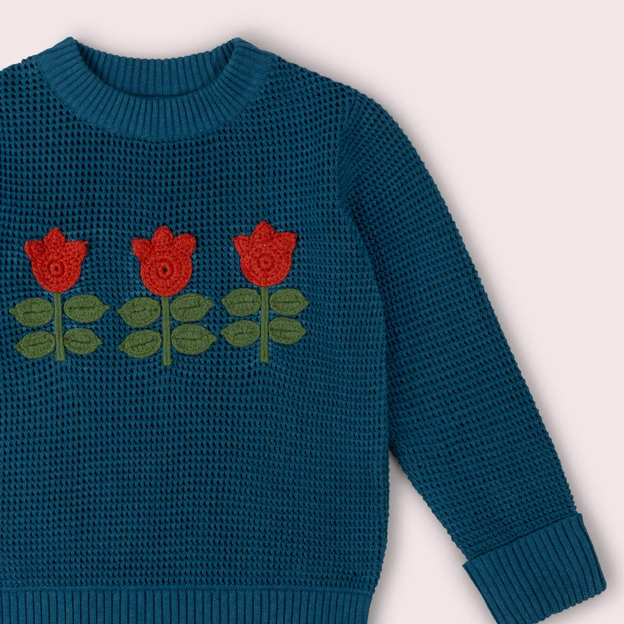 Pull bébé en maille à rayures arc-en-ciel, LGR