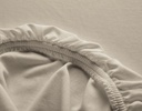(Cotonea) Jersey-Spannbezug für Kindermatratzen, sand