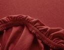 (Cotonea) Jersey-Spannbezug für Kindermatratzen, rotwein