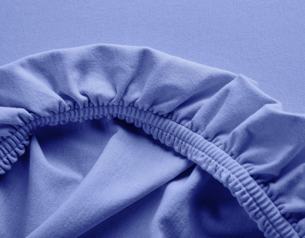 (Cotonea) Jersey-Spannbezug für Kindermatratzen, blau