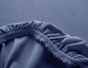 (Cotonea) Jersey-Spannbezug für Kindermatratzen, steinblau