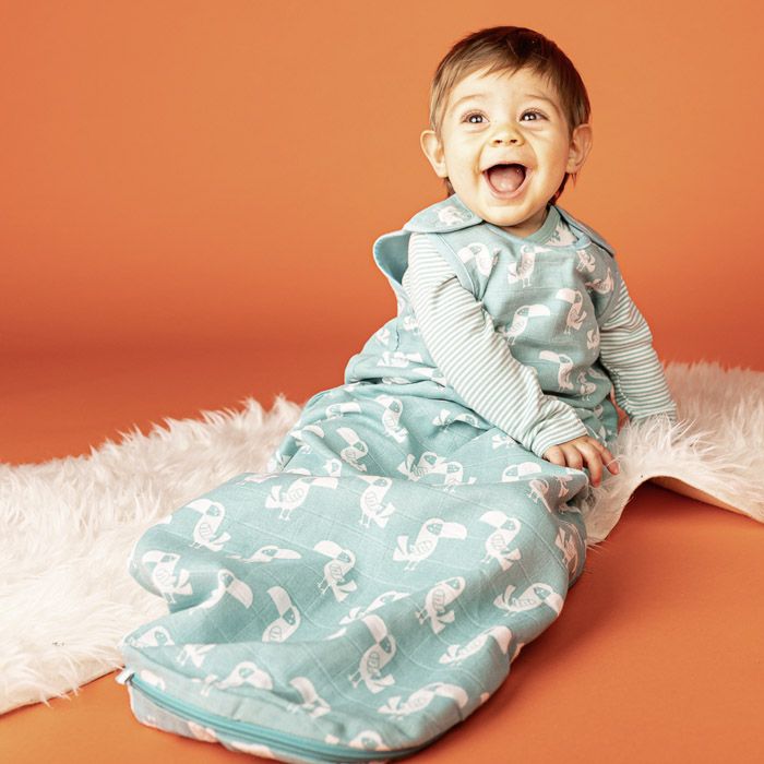 Babyschlafsack Tukan aus Musselin, Ymer -Sense Organics