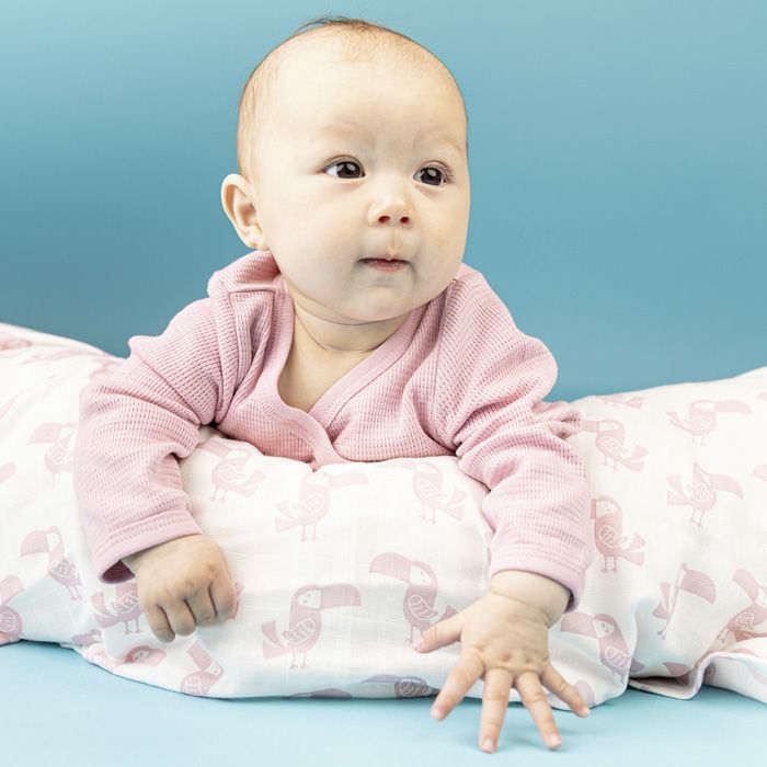 Große Musselin Babydecke Tukan, Vita - sense organics