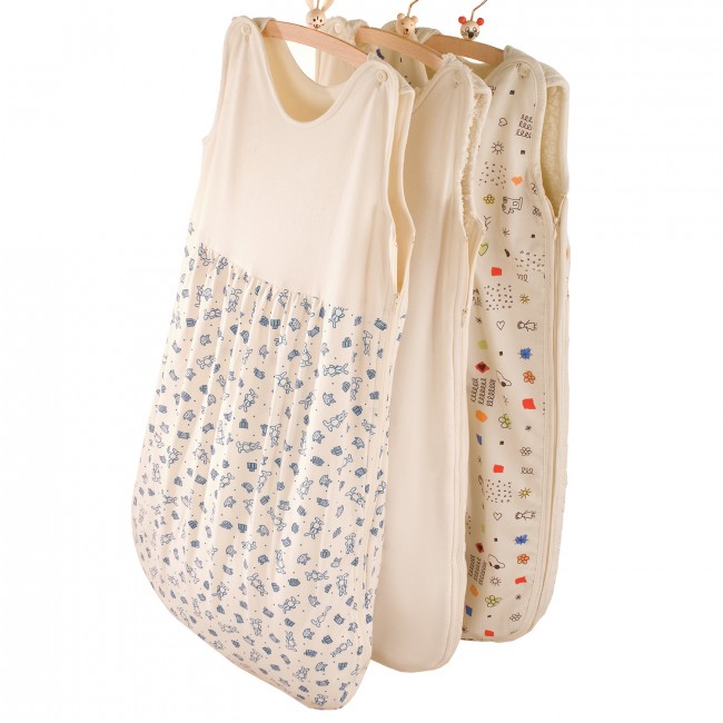 Prolana Kinderschlafsack Baumwoll-Velours Futter