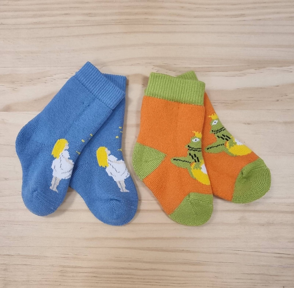 Chaussettes en peluche, lot de 2 en coton Living Crafts