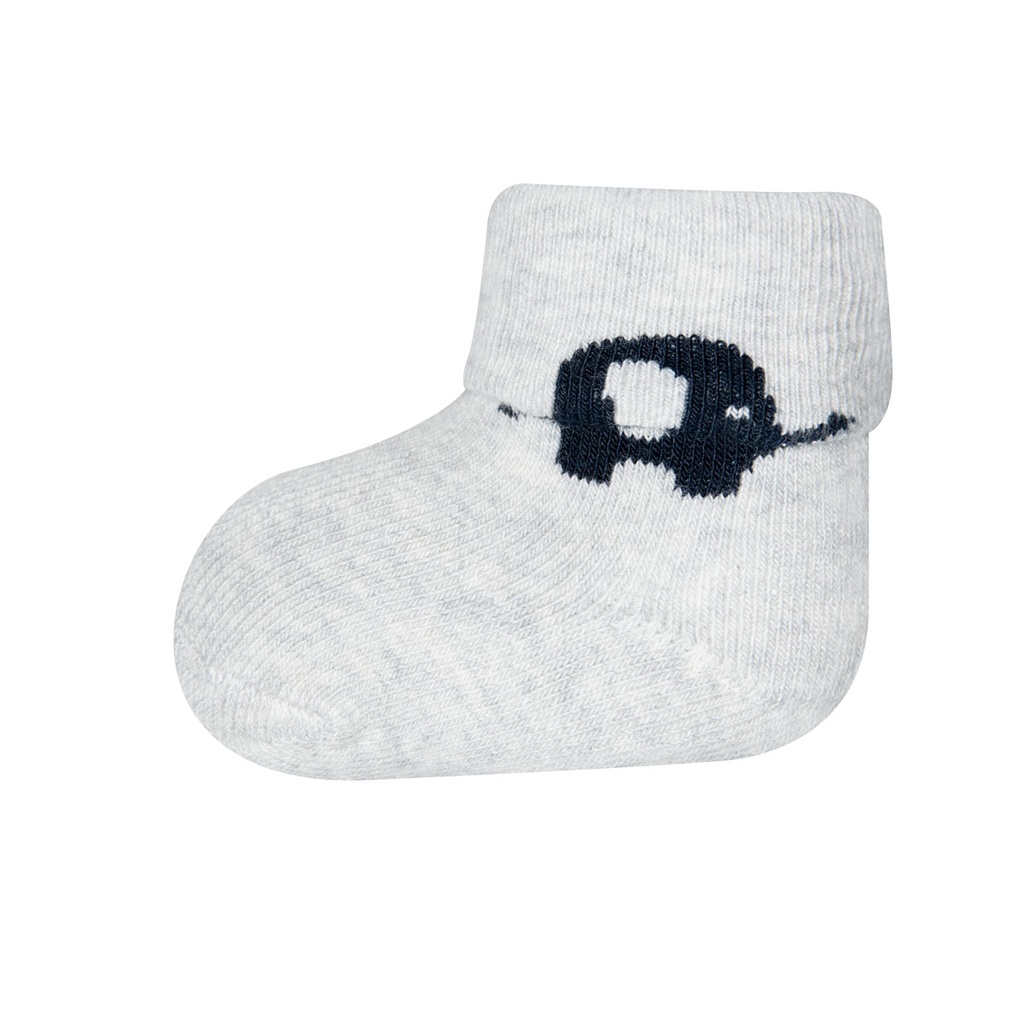 Lot de 3 paires de chaussettes bébé éléphant GOTS Ewers