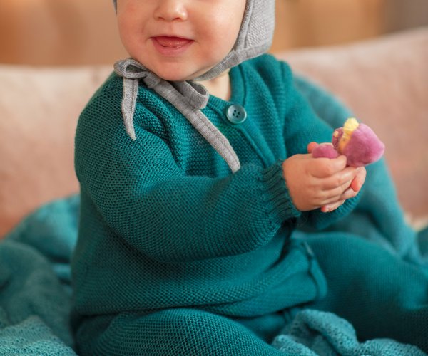 Combinaison tricot bébé en laine, Disana