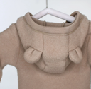 Wolliger Fleece Overall, Müsli 